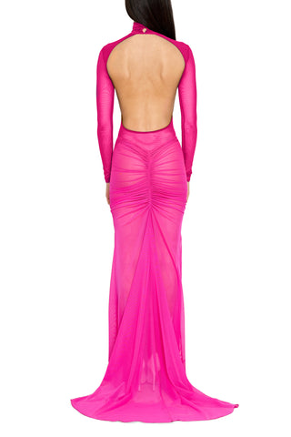 Maxi Skirt with Hand Draped Detail - LaQuan Smith