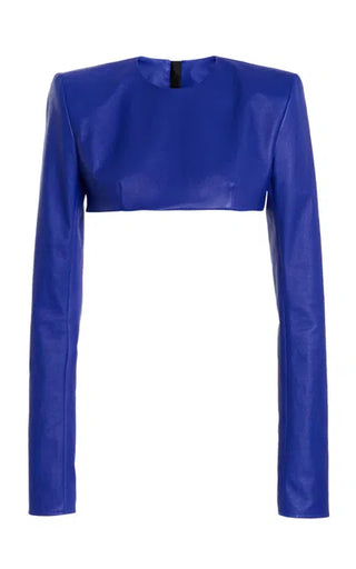 Cropped Long Sleeve Shirt - LaQuan Smith