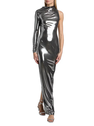 Sleeveless Gown with Asymmetrical Cutout Detail