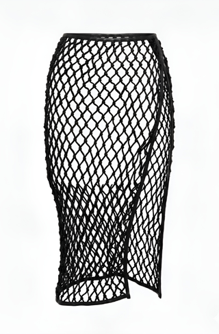 Midi Skirt with Slit - LaQuan Smith