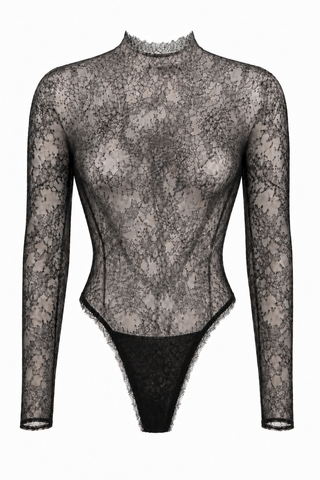 Long Sleeve Bodysuit with Open Back