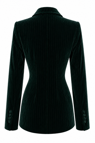 Double Breasted Jacket With Notch Lapel