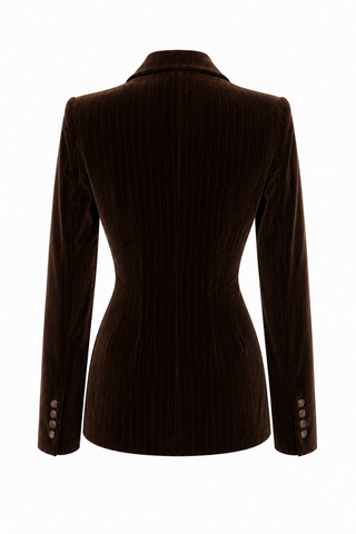 Double Breasted Jacket With Notch Lapel