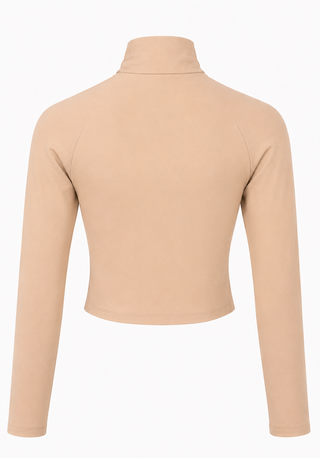 Long Sleeve Jacket with Front Zipper Detail - LaQuan Smith