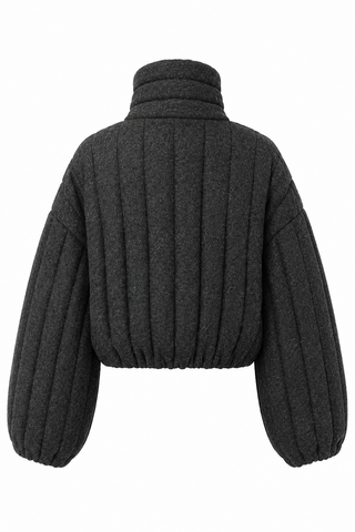 Jacket with Funnel Neck - LaQuan Smith