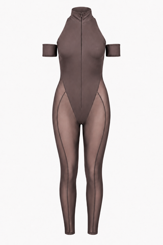 Mock Neck Capri Jumpsuit - LaQuan Smith