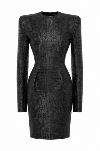 long sleeve shift dress formal S QOQ Plus Size Formal Size:10y Tailored shift silhouette with southwest
