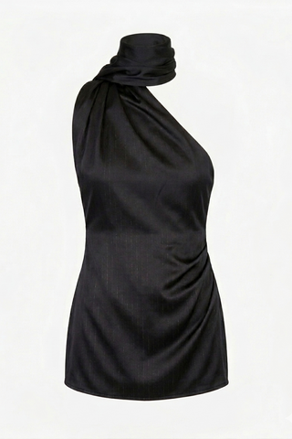 Top with Scarf Detail - LaQuan Smith