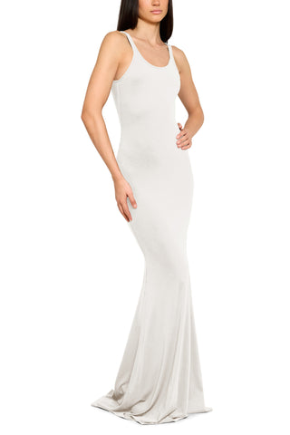 Backless Gown with Train Detail - LaQuan Smith