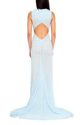 Sleeveless Gown with Criss Cross Draping - LaQuan Smith