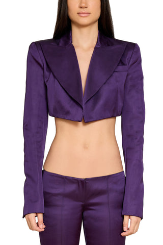 Cropped Tuxedo Jacket - LaQuan Smith