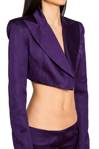 Cropped Tuxedo Jacket - LaQuan Smith