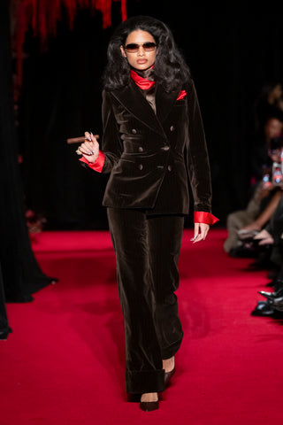 Double Breasted Jacket With Notch Lapel