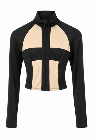 Long Sleeve Jacket with Open Back Detail - LaQuan Smith