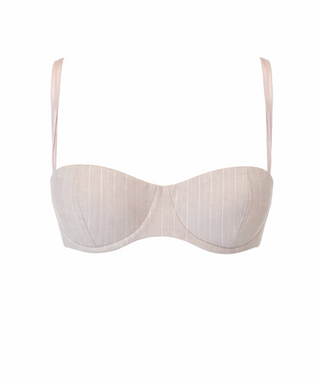 Gold Pinstripe Bralette - LaQuan Smith