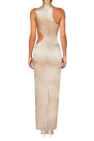 Halter Gown With Side Cut Out Detail - LaQuan Smith