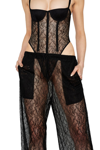 Lace Lounge Pant - LaQuan Smith